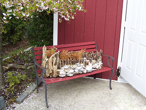 Driftwood art outdoor decoration